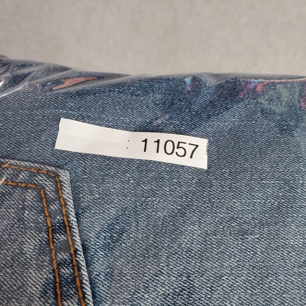 True Religion Rocco Jeans Mens 40x32 Blue Relaxed Skinny Moto Stretch Denim
